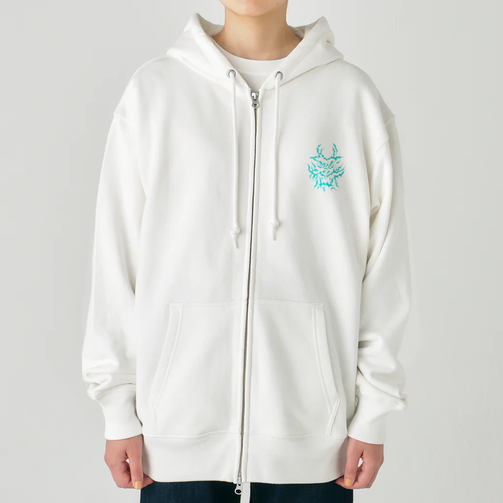 電光石火愚羅符威駆の電光石火龍 Heavyweight Zip Hoodie