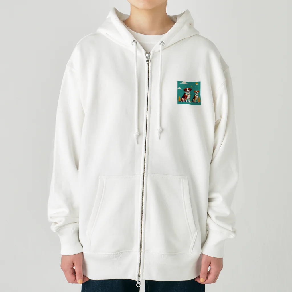 那須モバイル店の仲良しワン Heavyweight Zip Hoodie