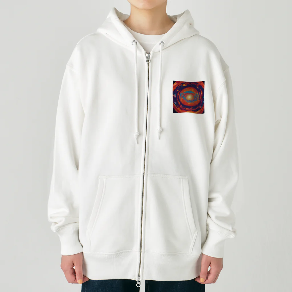 Nihon-Zeppinの宇宙エネルギー‐幸運のドット絵コレクション Heavyweight Zip Hoodie