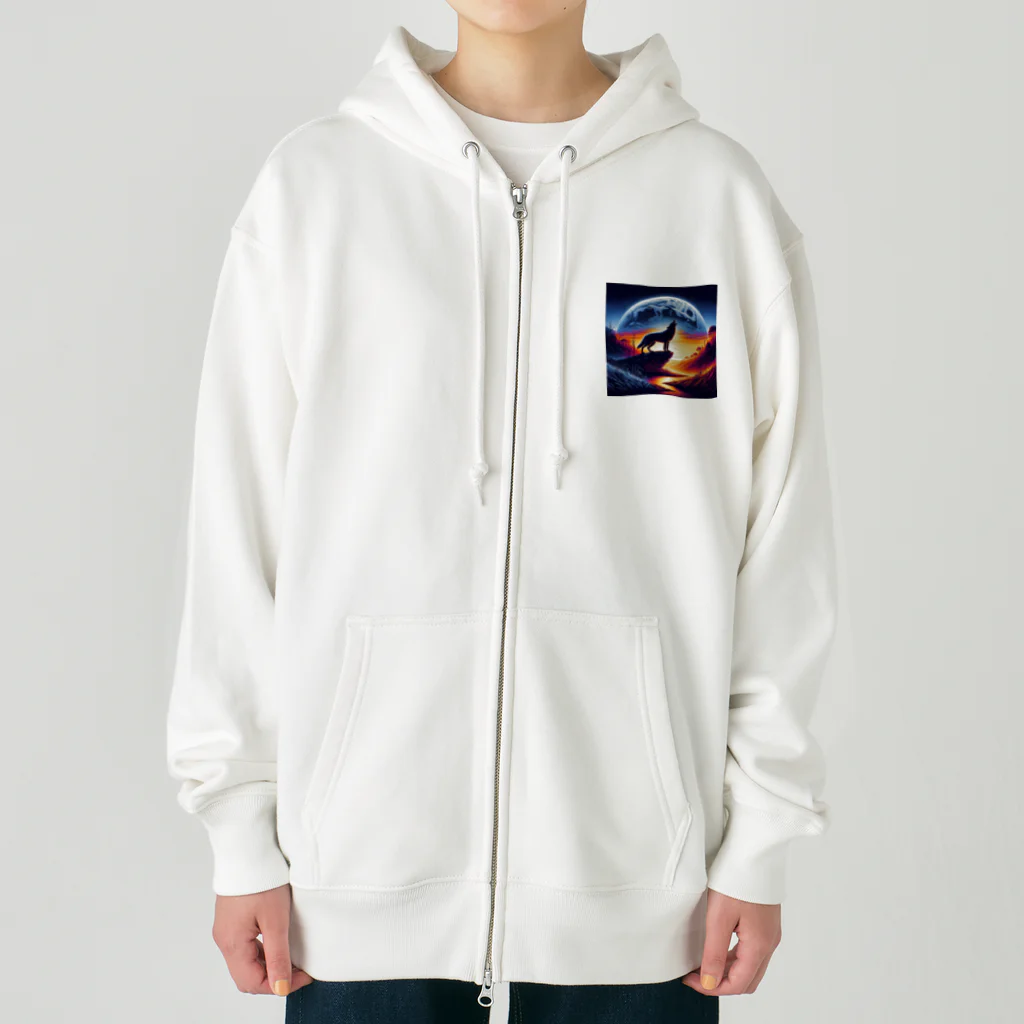 DesignDreamerの荒野の影 Heavyweight Zip Hoodie