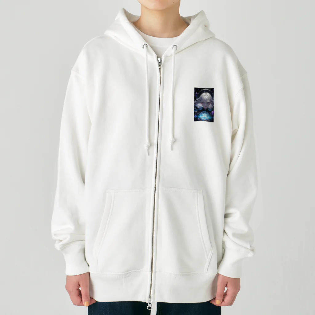 AI職人👨‍🏭のAI美人『白』2 Heavyweight Zip Hoodie