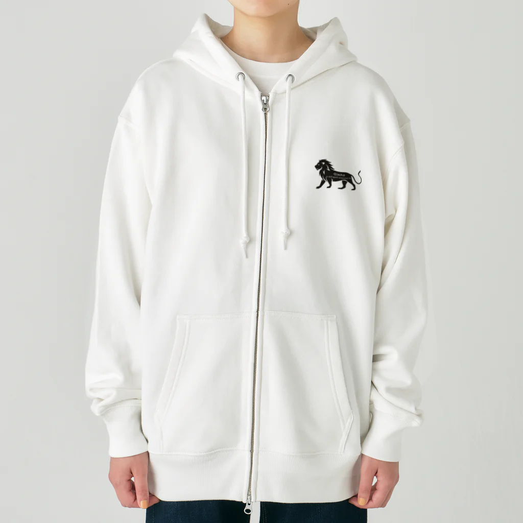 CyberArmadilloのシンハ (獅子座)  Simha (Leo) Heavyweight Zip Hoodie