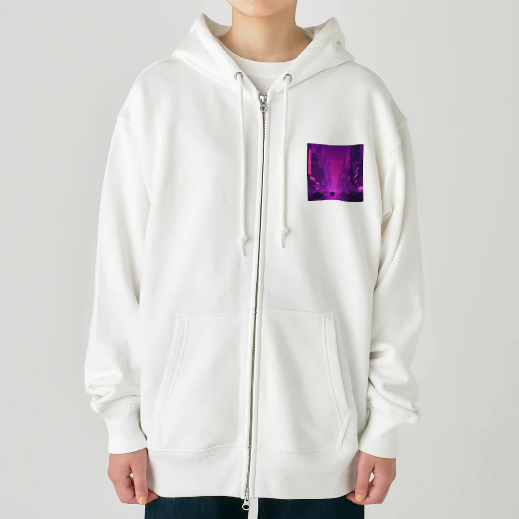 3tomo6's shopのpurple Heavyweight Zip Hoodie