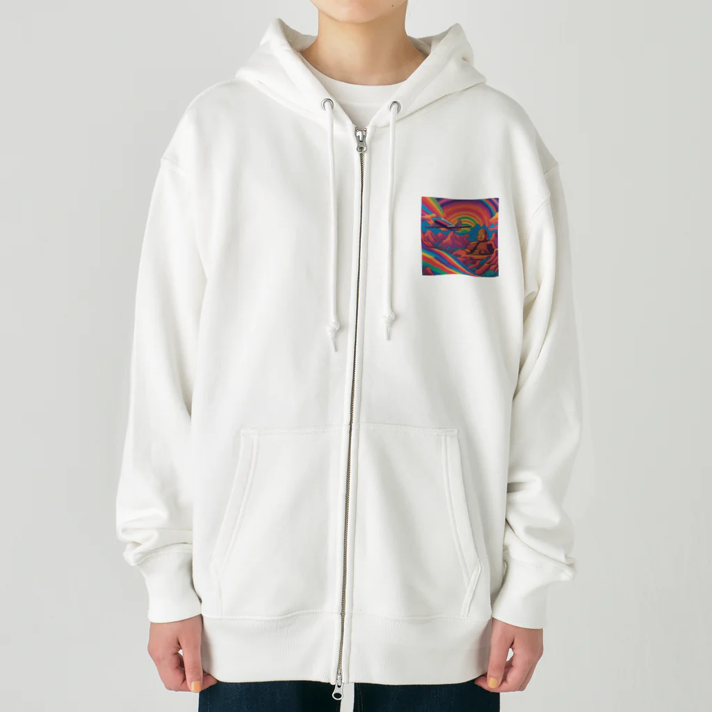 彩虎TigdolのPsychedelic history mix 3 Heavyweight Zip Hoodie