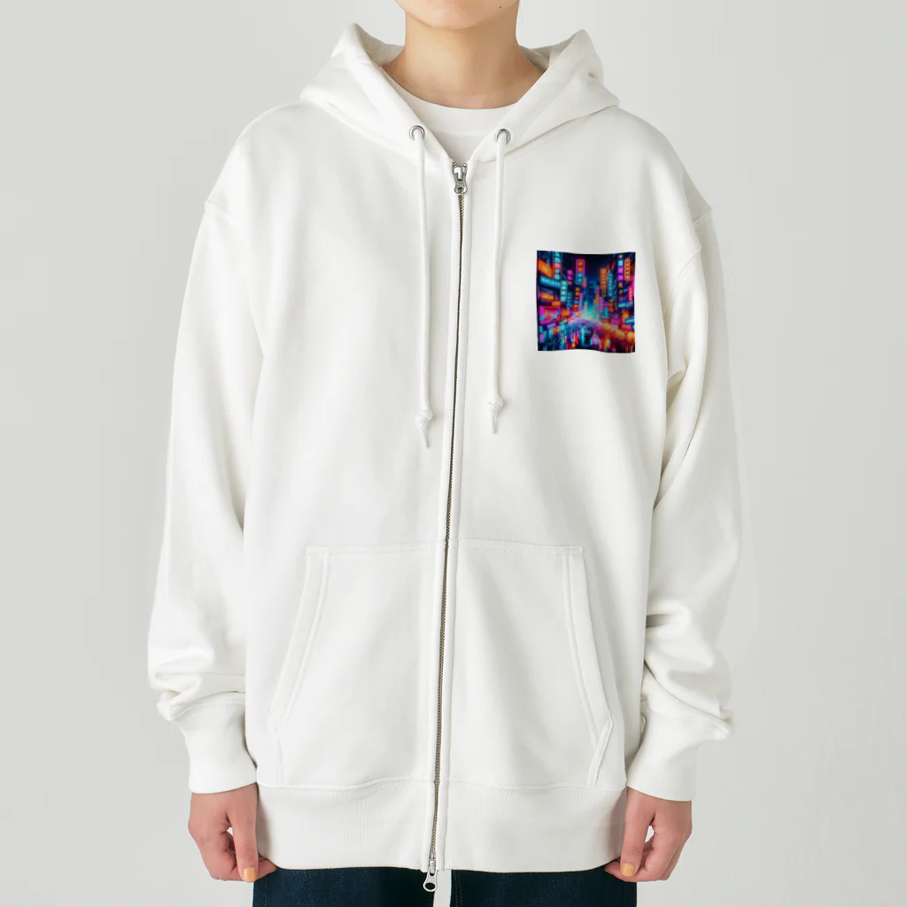 shigetomeのネオンナイト Heavyweight Zip Hoodie