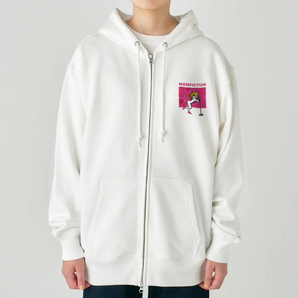 猫キャラになったよ『シンガーのん』のにゃんこシンガーのん Heavyweight Zip Hoodie