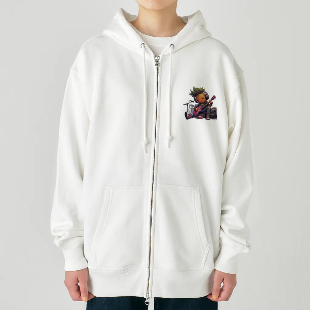 おふざけのロック人参 Heavyweight Zip Hoodie