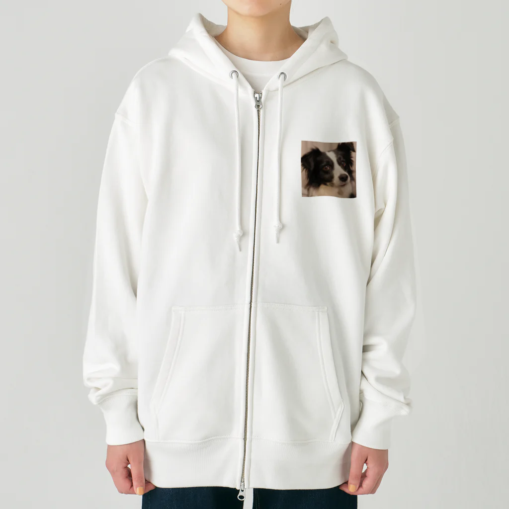 kakochi5のボーダーコリーのくるみ Heavyweight Zip Hoodie