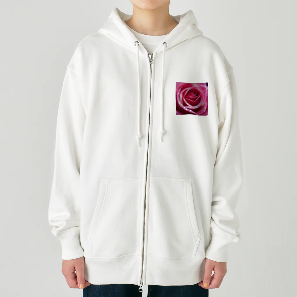 emeralのクリスタルエレガンスローズ Heavyweight Zip Hoodie