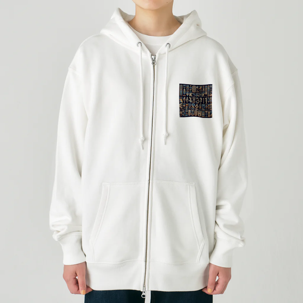 5656ショップの古代エジプト柄 Heavyweight Zip Hoodie