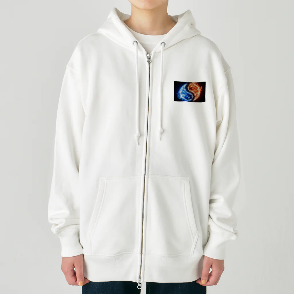 Superherooの氷と炎が追いかけあう Heavyweight Zip Hoodie