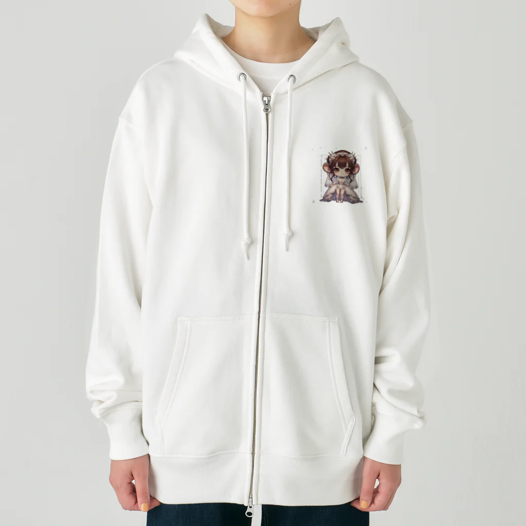 干支シティの申の花嫁 Heavyweight Zip Hoodie