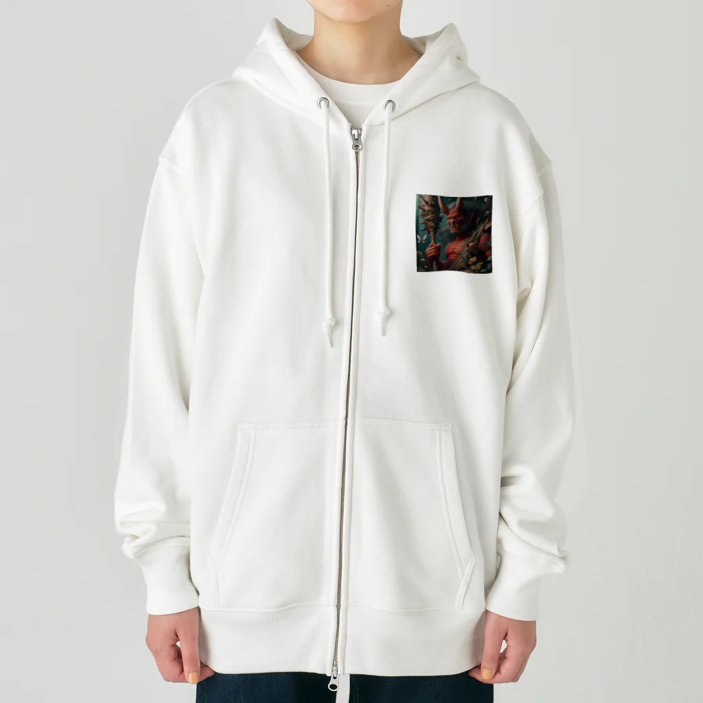 ふみことばの鬼の安らぎ Heavyweight Zip Hoodie