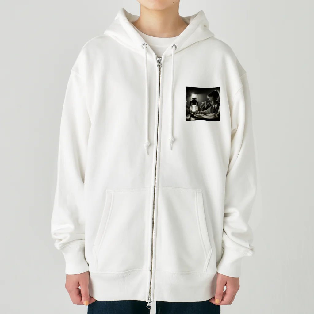 neko_inu_loveloveのstudy boy Heavyweight Zip Hoodie