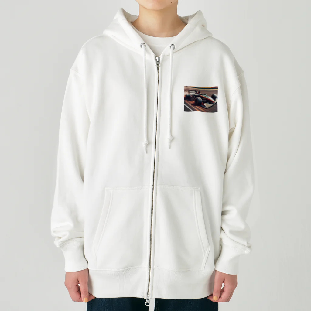 Kamumaのレーシングカーのスリリングな一瞬 Heavyweight Zip Hoodie