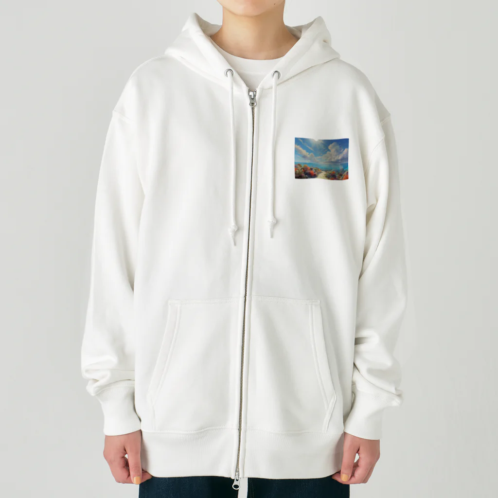 ウェブエンパイアの古（いにしえ）に、太陽の下に海洋と海草がありけり Heavyweight Zip Hoodie