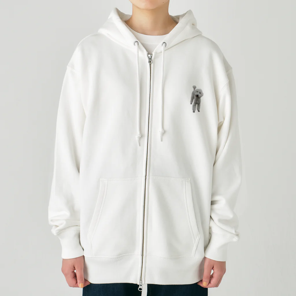 サニー プーのスタンダードプードルのサニーくん Heavyweight Zip Hoodie