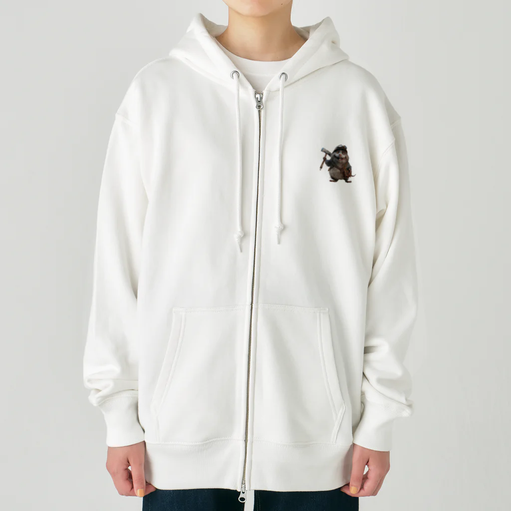 AQUAMETAVERSEのもぐらくん探検隊（班長） BeeBee 1786 Heavyweight Zip Hoodie