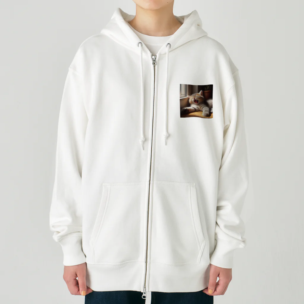 kangekiのお昼寝にゃんこNo.6 Heavyweight Zip Hoodie