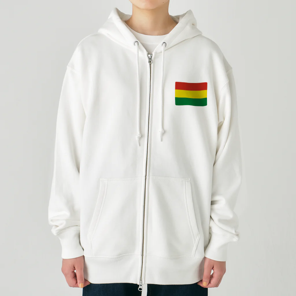 お絵かき屋さんのボリビアの国旗 Heavyweight Zip Hoodie