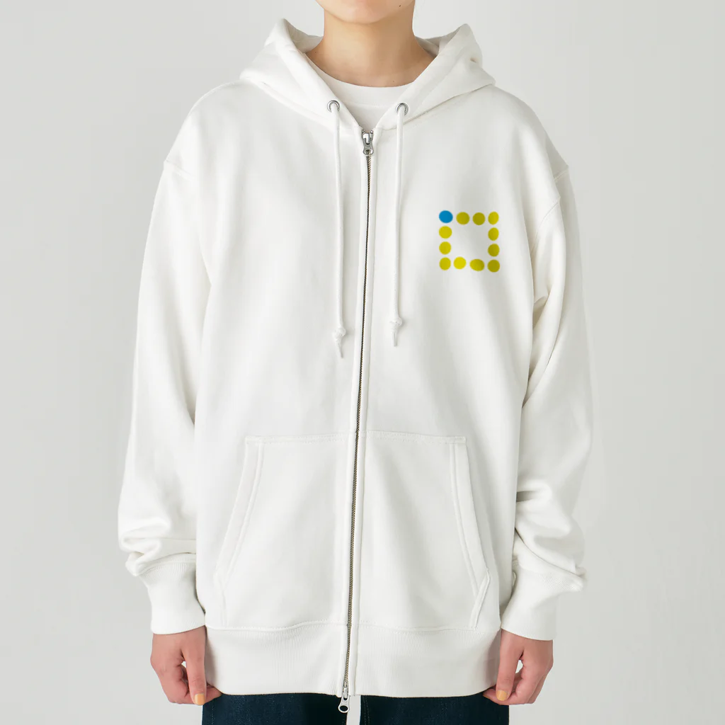 〇△□のお店のシンプルドットデザインシリーズ12 Heavyweight Zip Hoodie