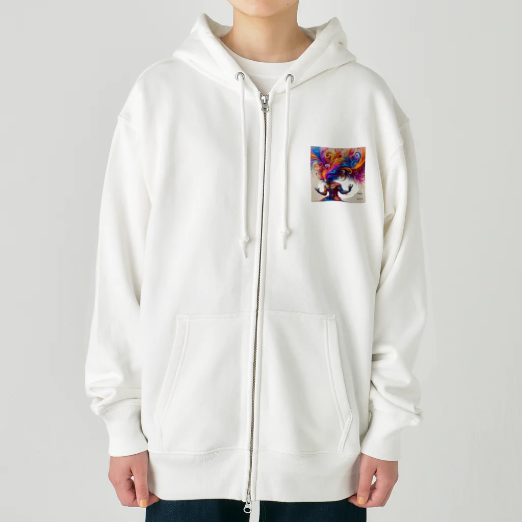 greenartのhappy ADHD Heavyweight Zip Hoodie