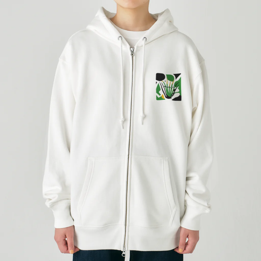 Mana AのカラフルTillandsia Heavyweight Zip Hoodie