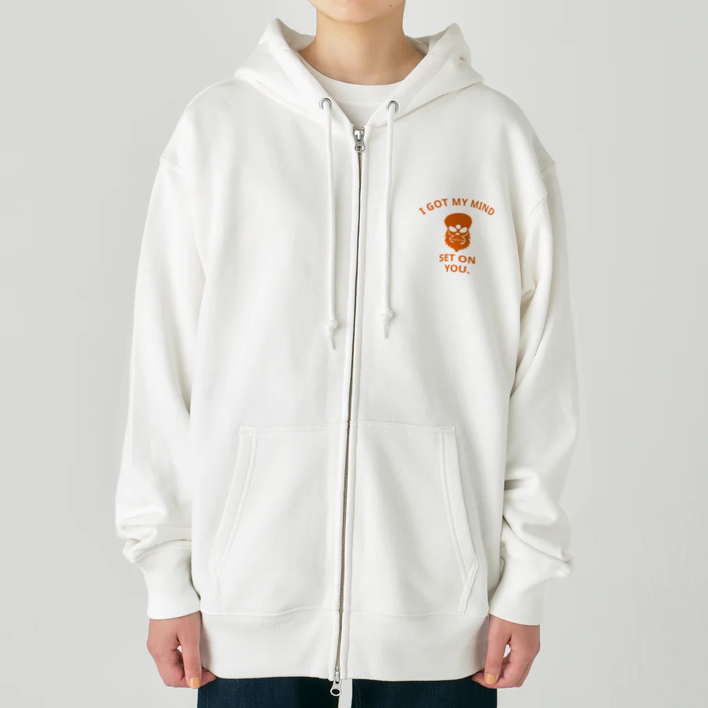 『NG （Niche・Gate）』ニッチゲート-- IN SUZURIのI GOT MY MIND SET ON YOU.(橙) Heavyweight Zip Hoodie