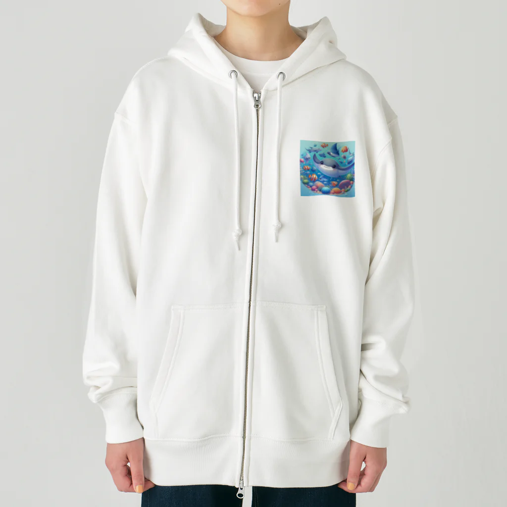 パパリスのマンタの世界 Heavyweight Zip Hoodie