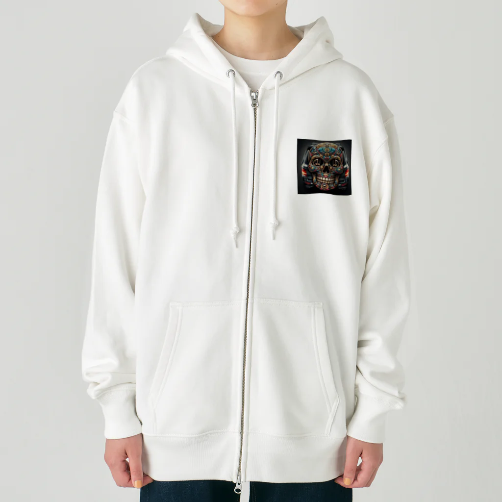 wワンダーワールドwのSKULL016 Heavyweight Zip Hoodie