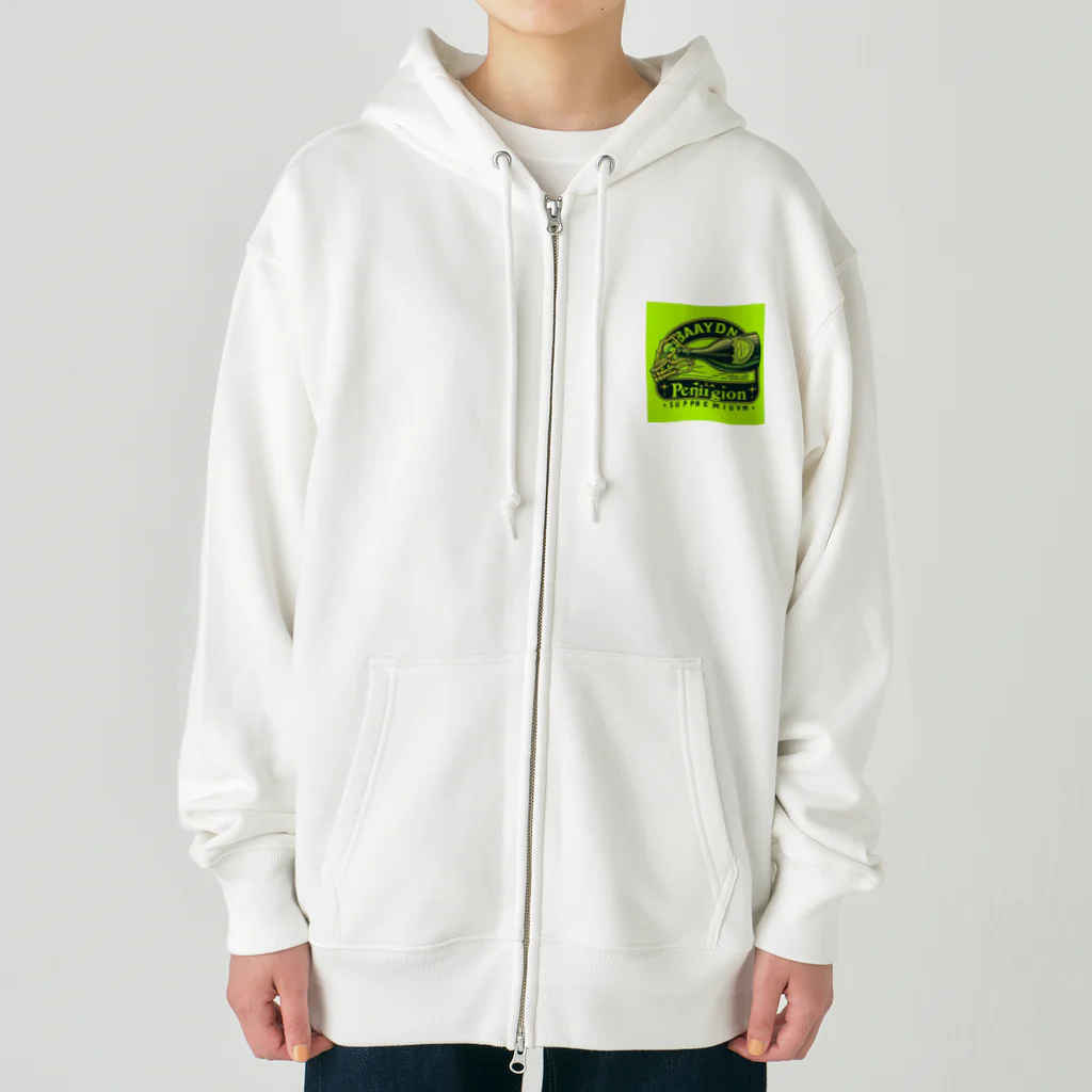 BABYLON  Channel　aiのドンペリ　骸骨　蛍光グリーン Heavyweight Zip Hoodie