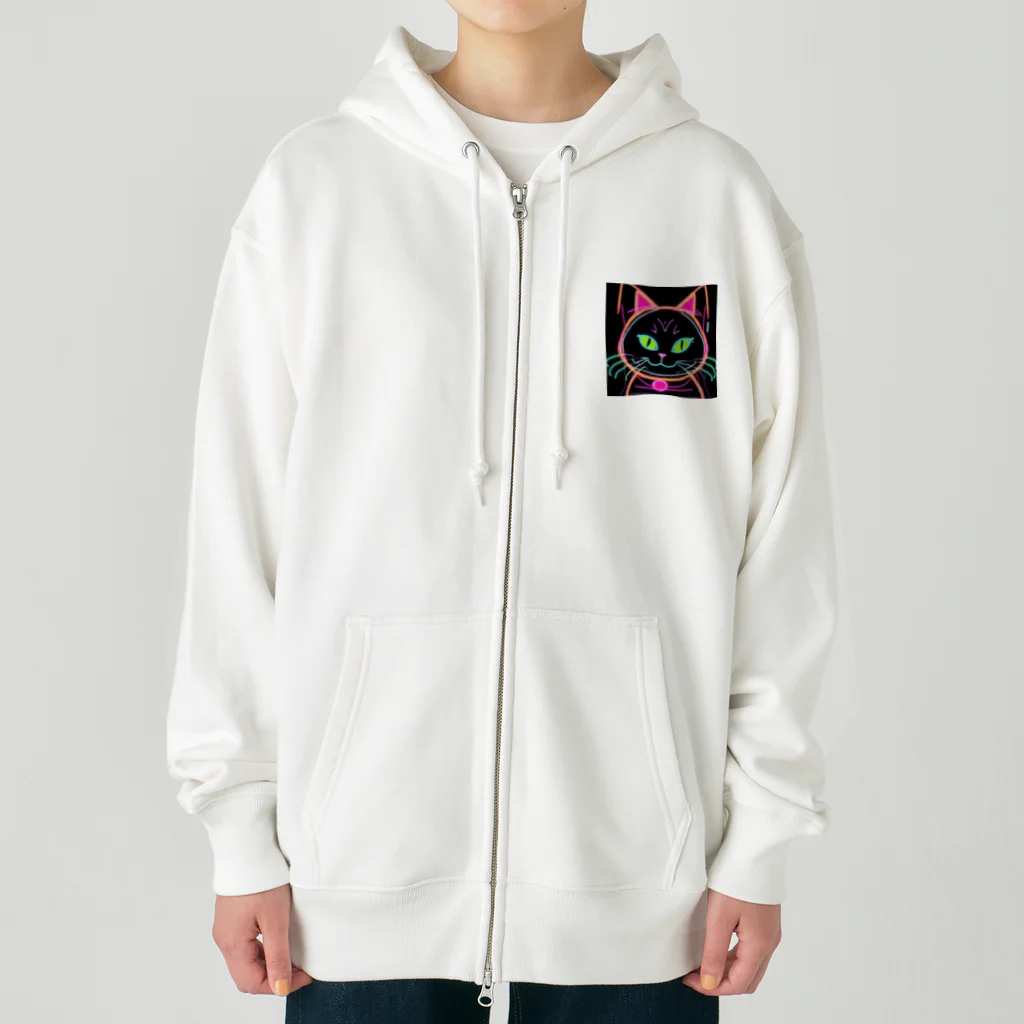 ねこLINEのニャオンカラー Heavyweight Zip Hoodie