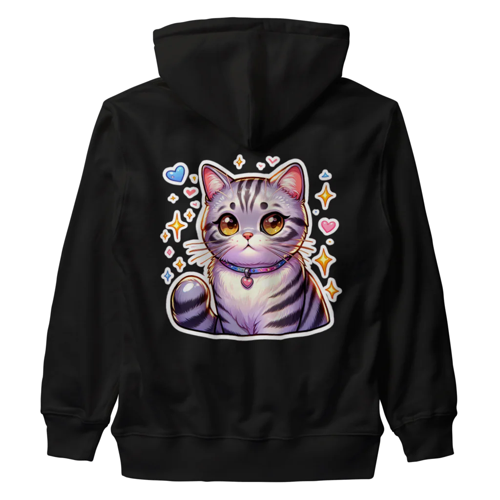 Stellaのアメショーのメイちゃん　キュート猫シリーズ Heavyweight Zip Hoodie