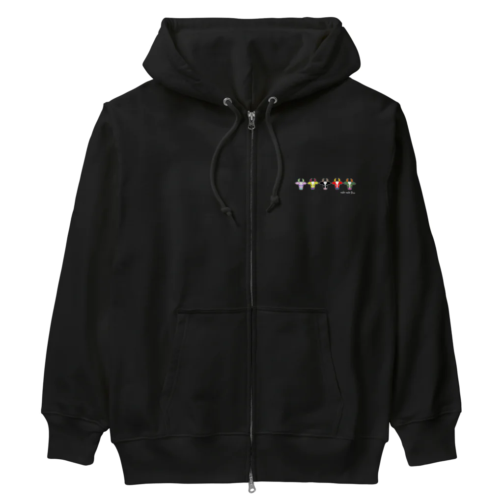 ネナロコのウシウシファイブ/濃色 Heavyweight Zip Hoodie