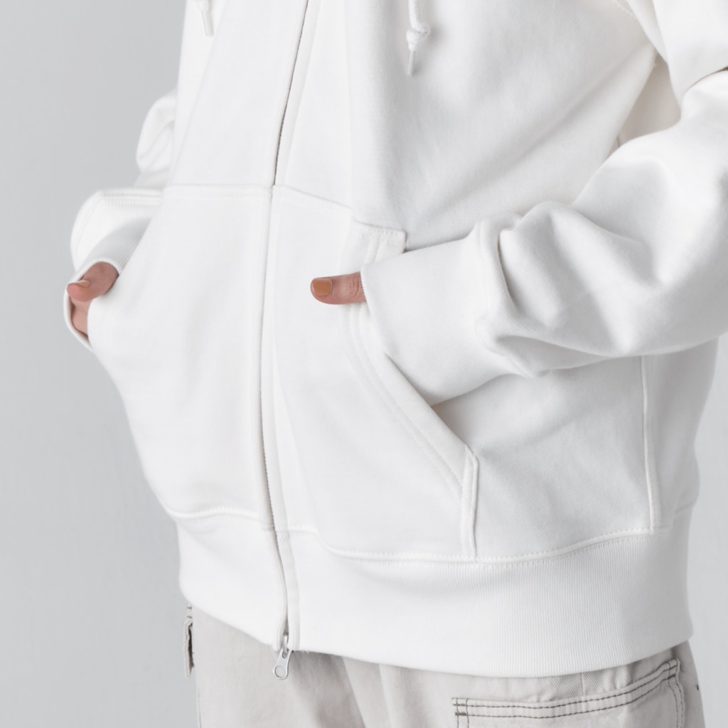 Too fool campers Shop!のキャンプは楽しむもの01(白文字) Heavyweight Zip Hoodie