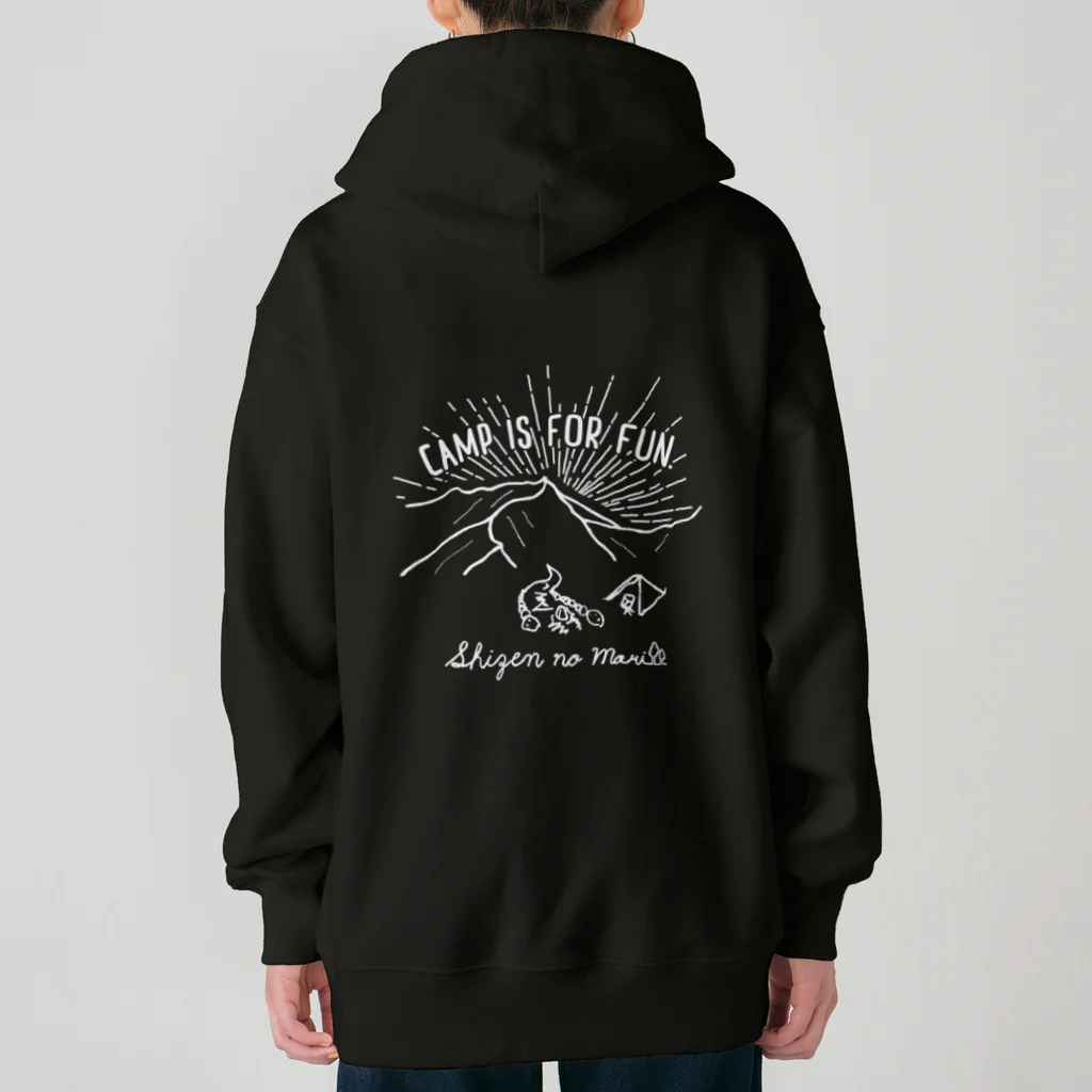 Too fool campers Shop!のSHIZENnoMORI01(白文字) Heavyweight Zip Hoodie