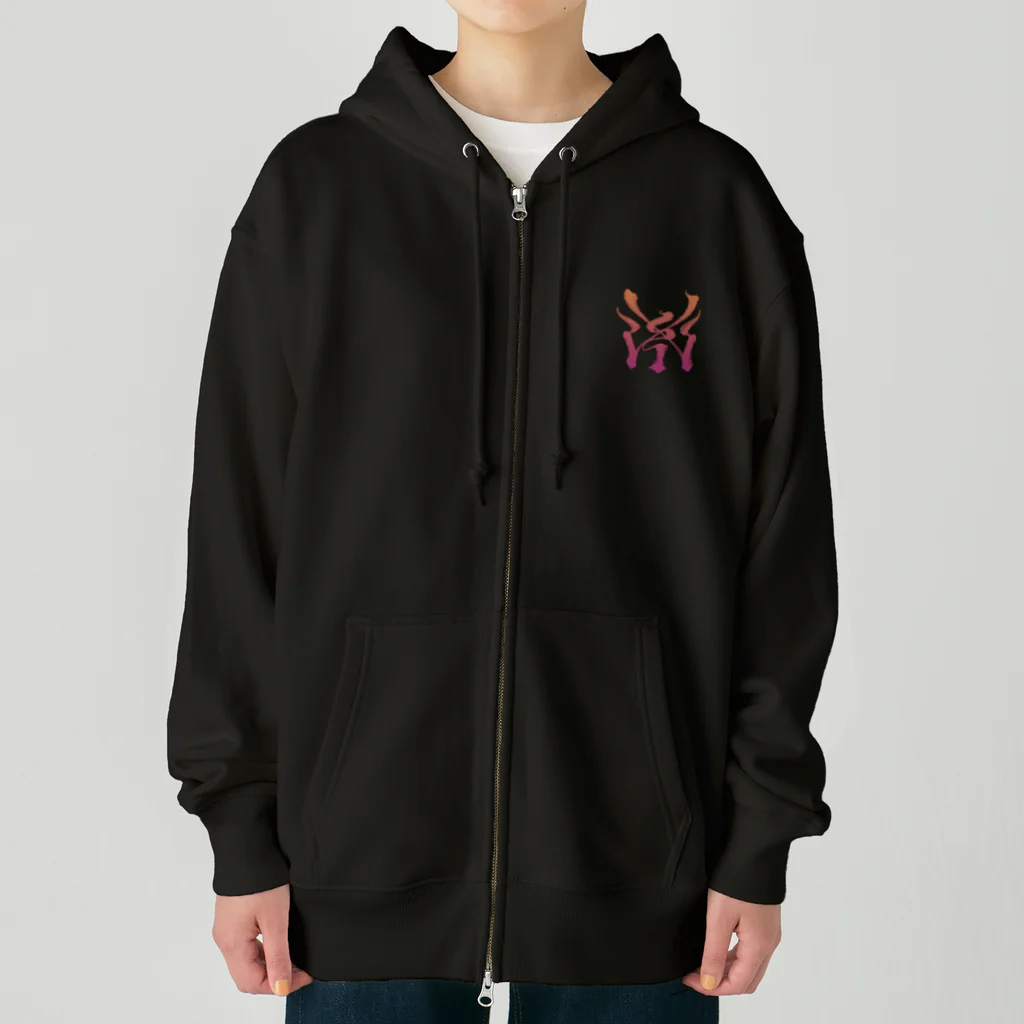 Y's Ink Works Official Shop at suzuriのY'sロゴ Skull  (Color Print) Heavyweight Zip Hoodie