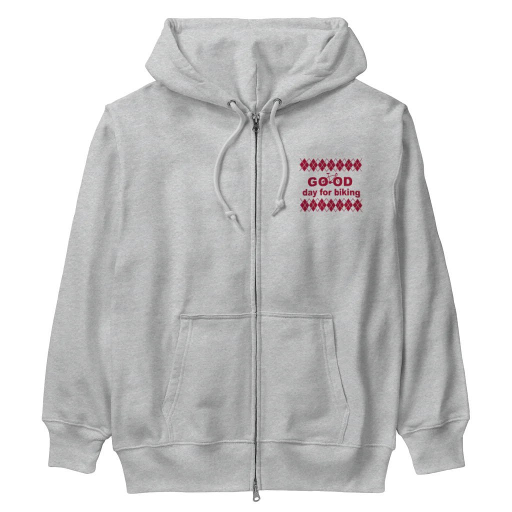 キッズモード某のチャリロゴアーガイル(azuki) Heavyweight Zip Hoodie