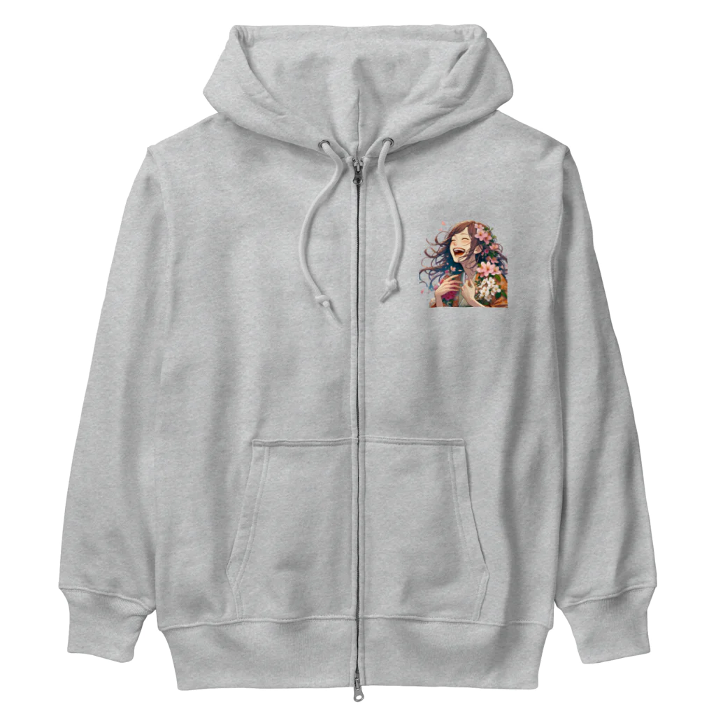 NinjaSamurai shopのNinjaSamurai cuteシリーズ　～smile in spring～ Heavyweight Zip Hoodie