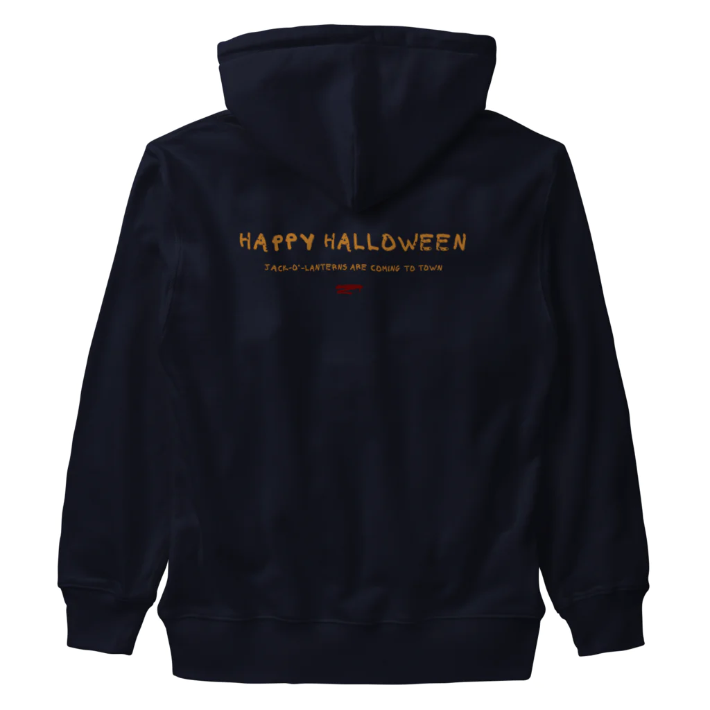 Yaya-rrのハロウィンのかぼちゃ「ジャック・オー・ランタン」 Heavyweight Zip Hoodie