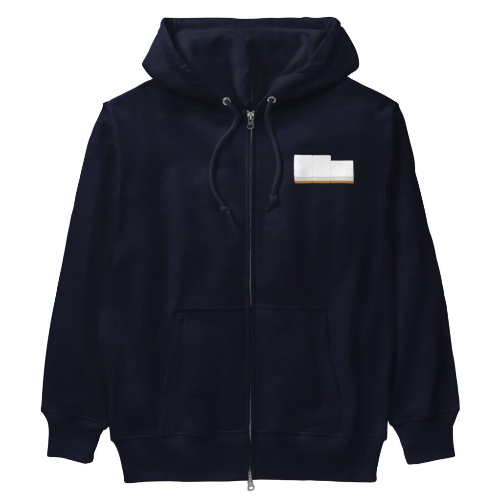 キッズモード某の右から白ポン ( 麻雀グッズ ) Heavyweight Zip Hoodie