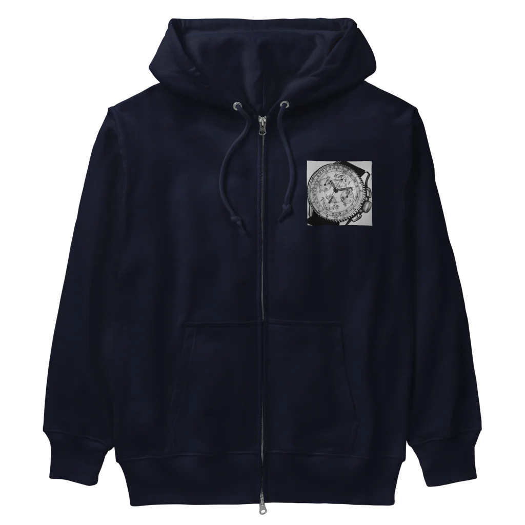 YS VINTAGE WORKSの1940年代 ブライトリング　クロノマットムーンフェイズ Heavyweight Zip Hoodie