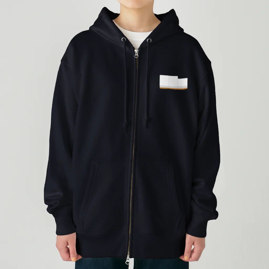 キッズモード某の右から白ポン ( 麻雀グッズ ) Heavyweight Zip Hoodie