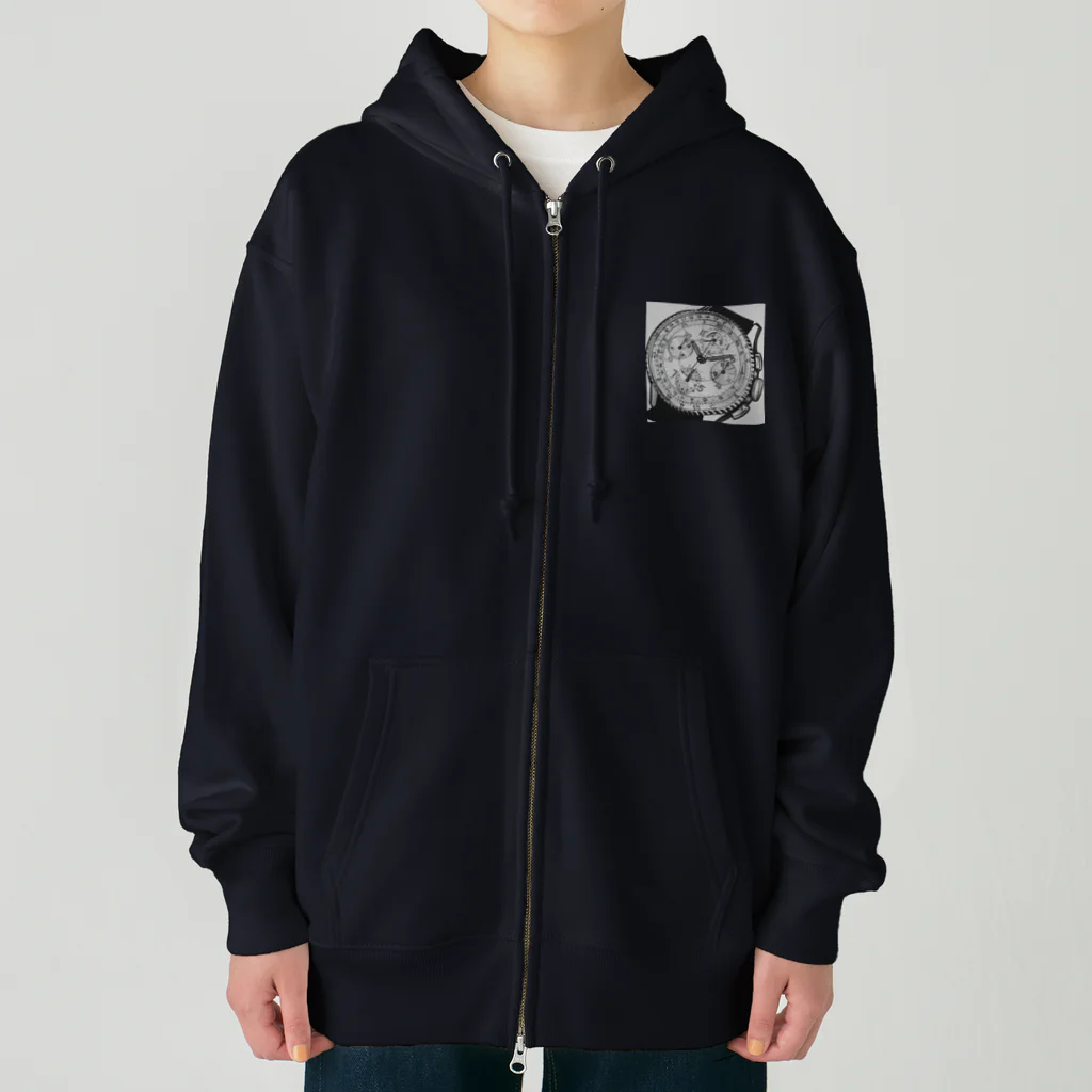 YS VINTAGE WORKSの1940年代 ブライトリング　クロノマットムーンフェイズ Heavyweight Zip Hoodie