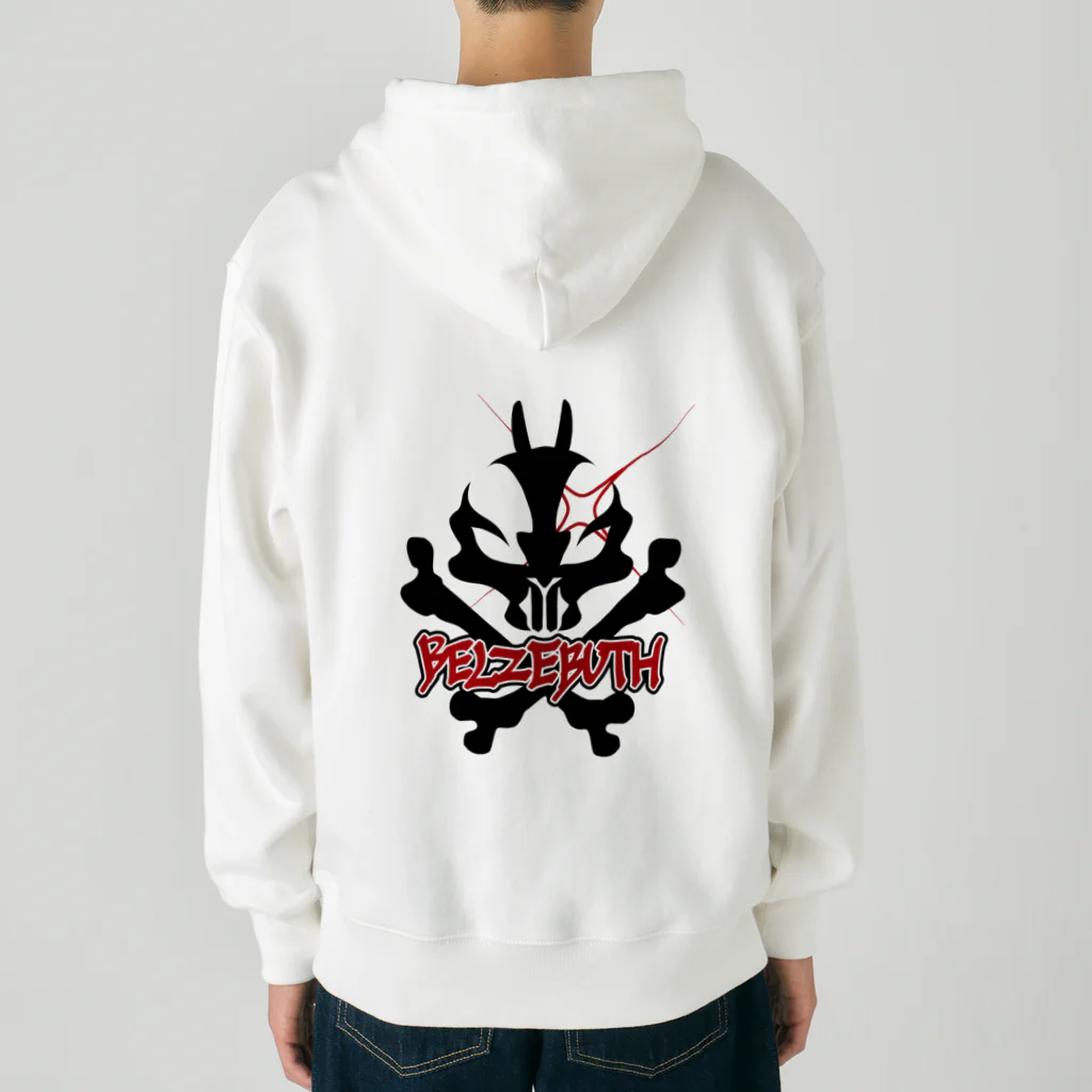 YAGUshopの蝿の王ロゴ-黒 Heavyweight Zip Hoodie