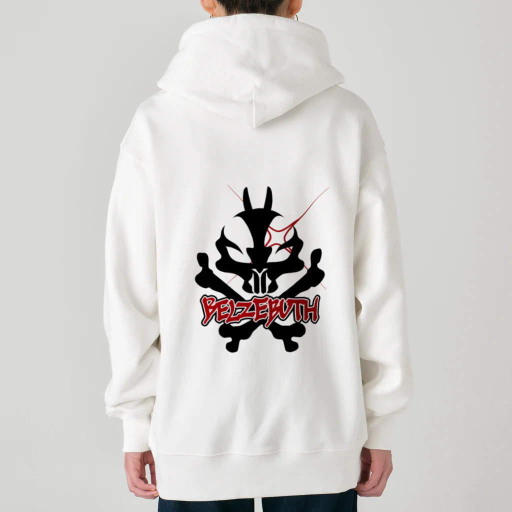 YAGUshopの蝿の王ロゴ-黒 Heavyweight Zip Hoodie