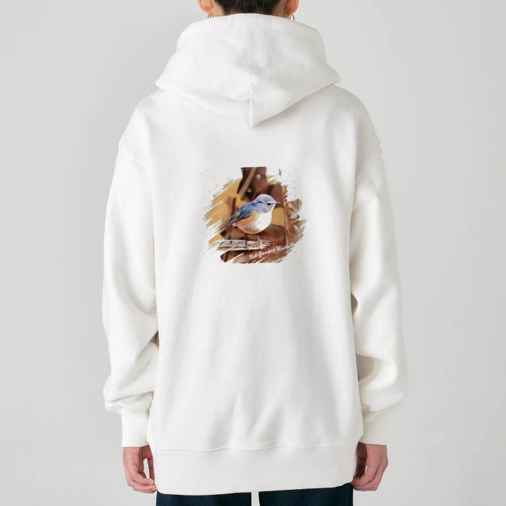 jun-hoshiのルリビタキ ♂ Heavyweight Zip Hoodie