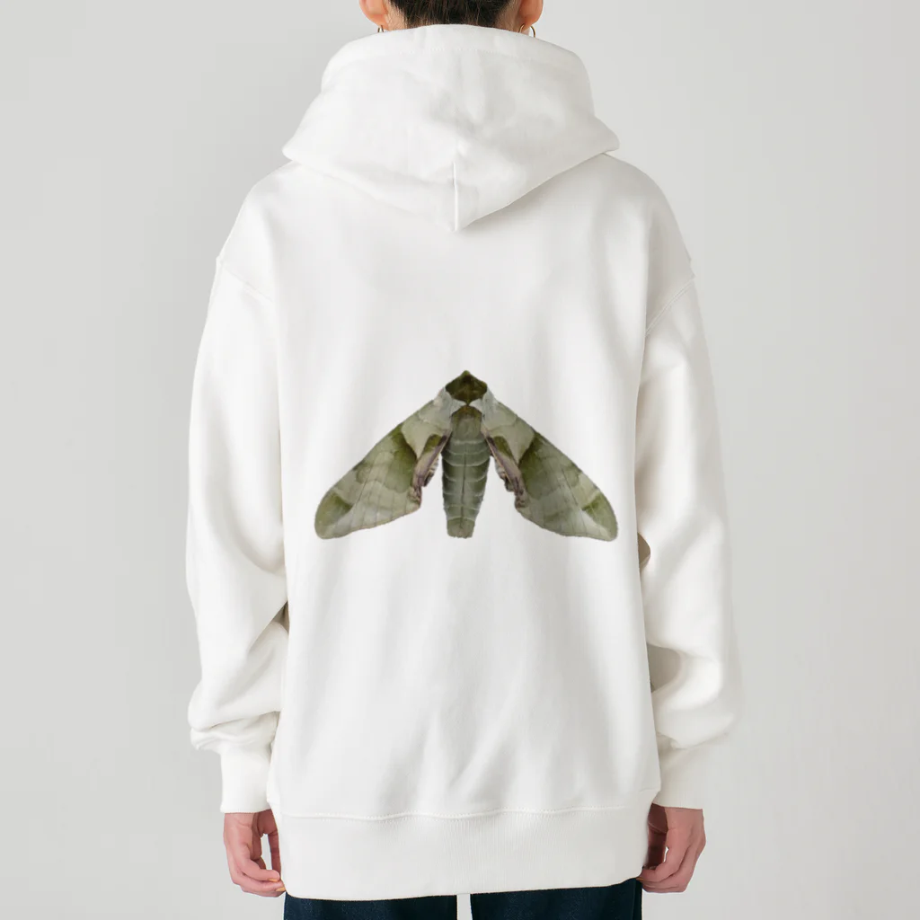 L_arctoaのウンモンスズメ幼虫と成虫 Heavyweight Zip Hoodie