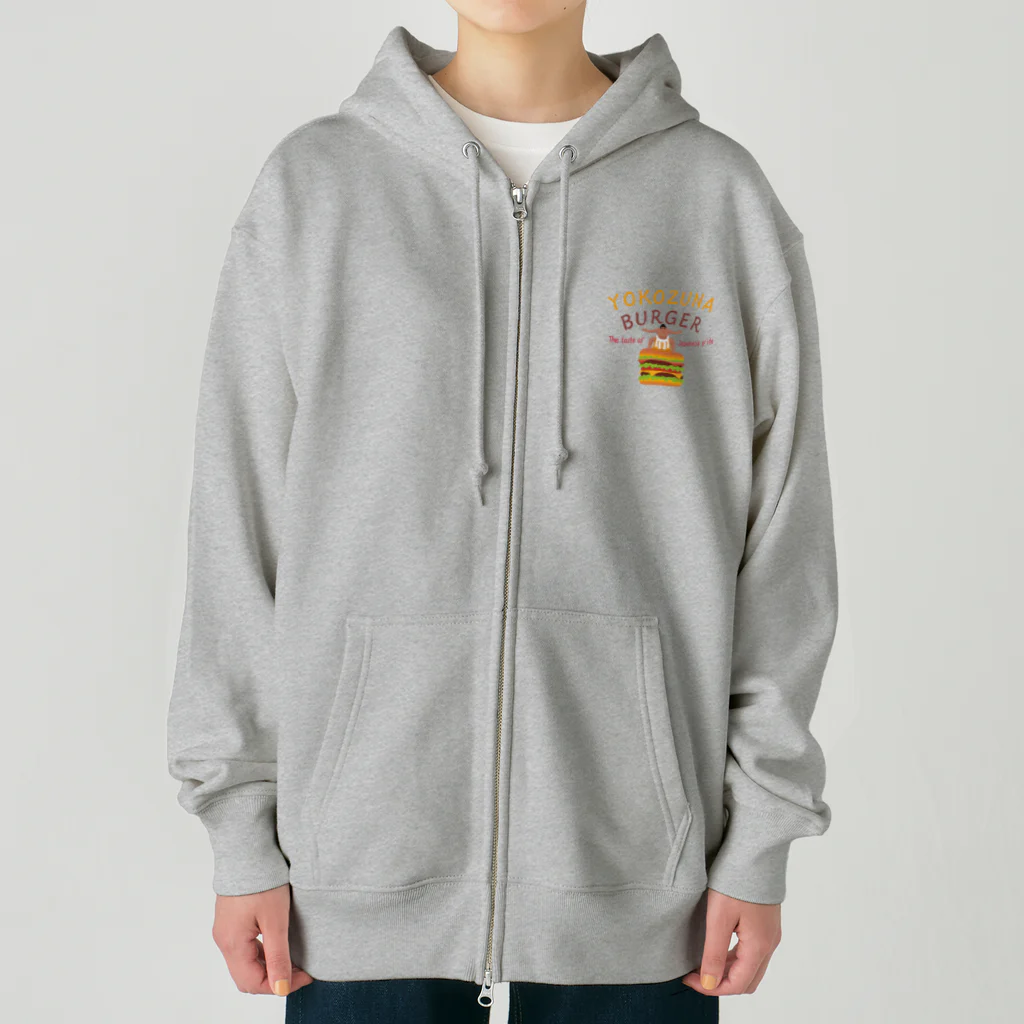 キッズモード某の横綱バーガー Heavyweight Zip Hoodie