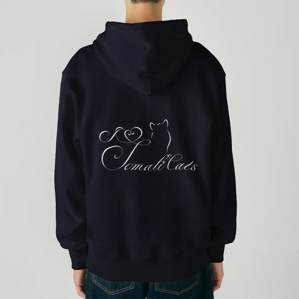 ORCATのI Love Somali Cats （ロゴホワイト） Heavyweight Zip Hoodie